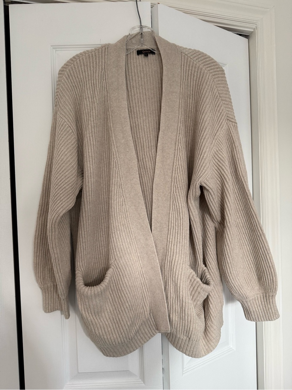 Quince 100% Organic Cotton Open Front Cardigan
